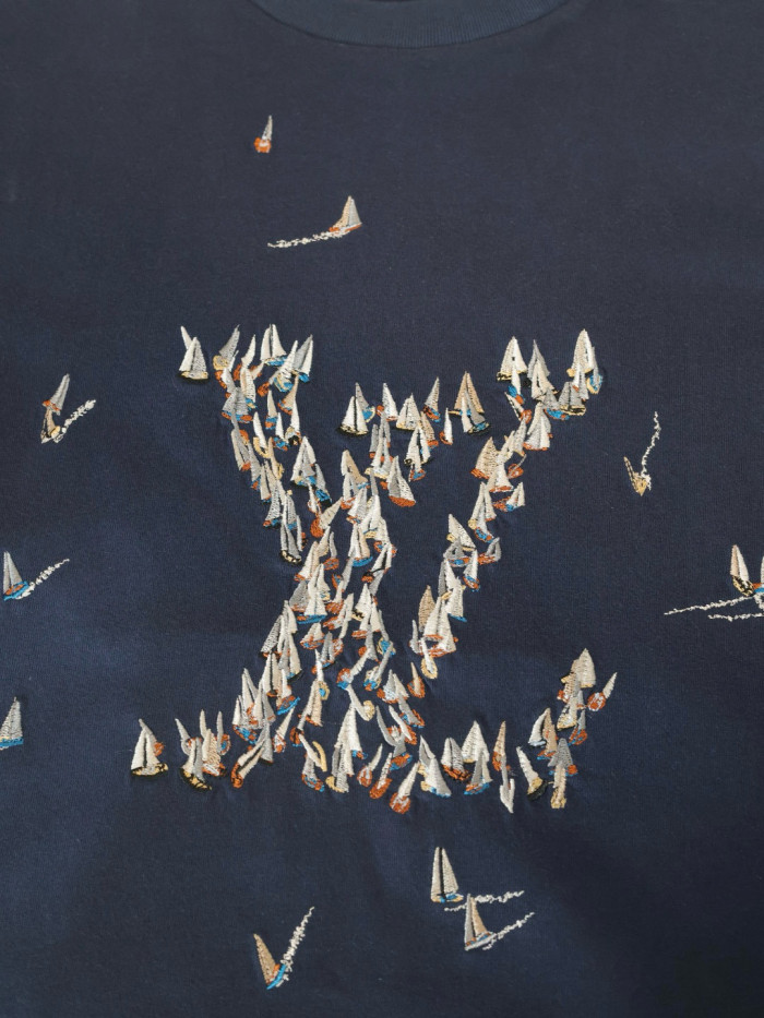 Louis Vuitton Embroidered Cotton T-Shirt