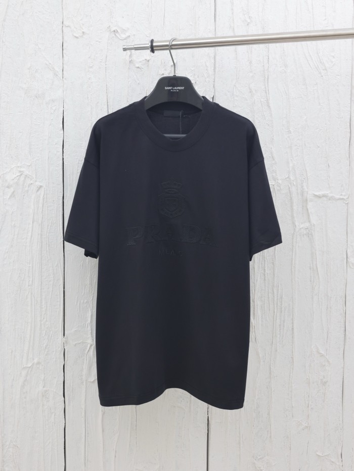 Prada Raised Logo round-neck T-shirt
