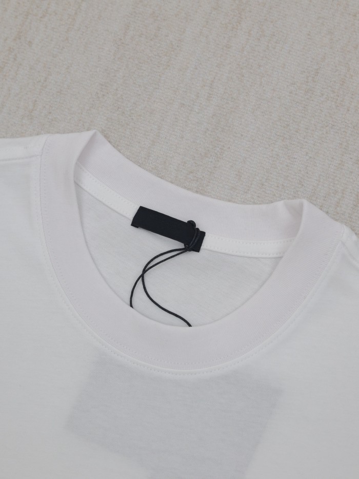 Prada Raised Logo Round-neck T-shirt