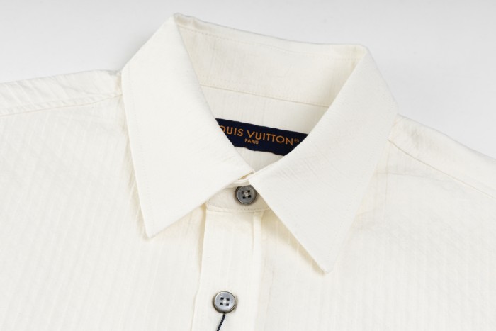 Louis Vuitton Monogram Jacquard Long-Sleeved Cotton Shirt