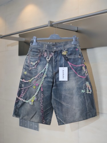 Acne Studios - Denim Shorts - Loose Fit - Mid Blue
