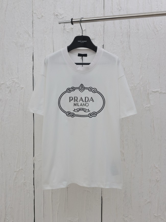 Prada Logo-print Cotton Cropped T-shirt