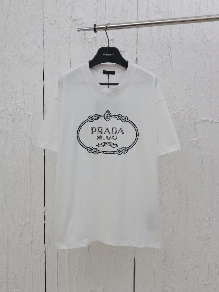 Prada Logo-print Cotton Cropped T-shirt