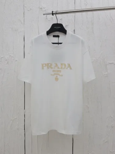 Prada Raised Logo Round-neck T-shirt