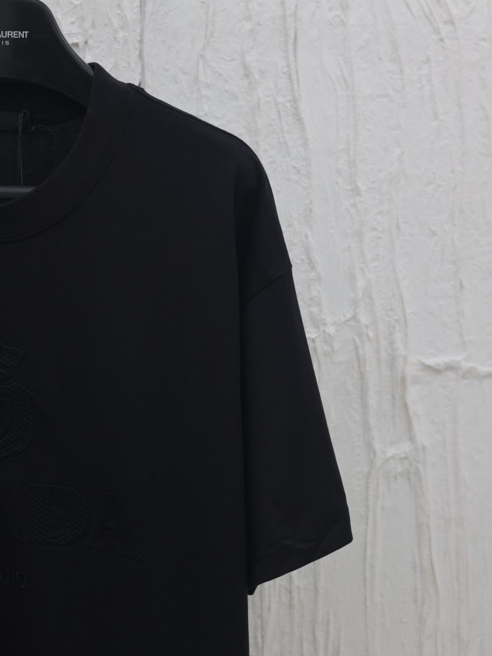 Prada Raised Logo round-neck T-shirt