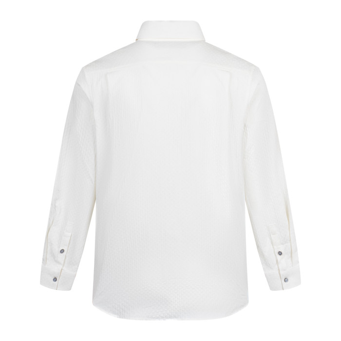 Louis Vuitton Monogram Jacquard Long-Sleeved Cotton Shirt
