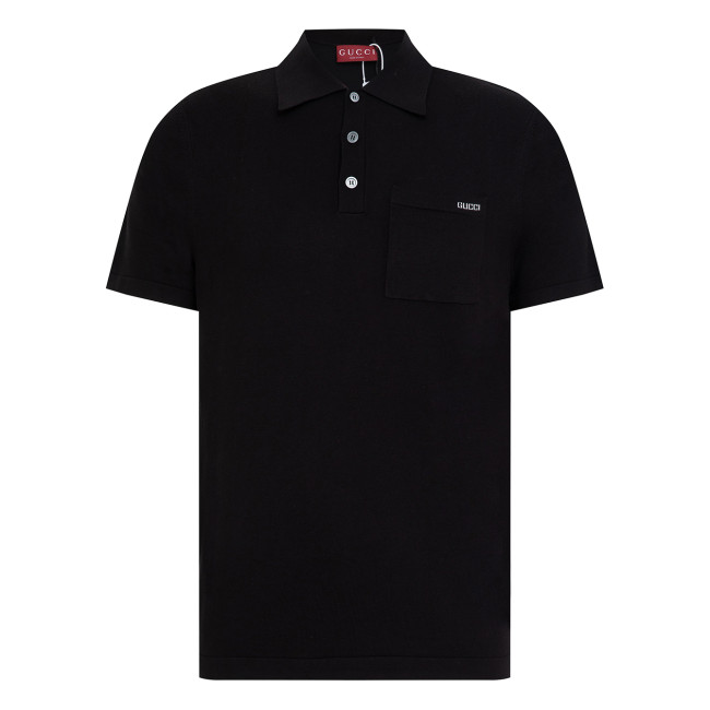 GUCCI Logo-Intarsia Wool-Blend Polo Shirt for Men