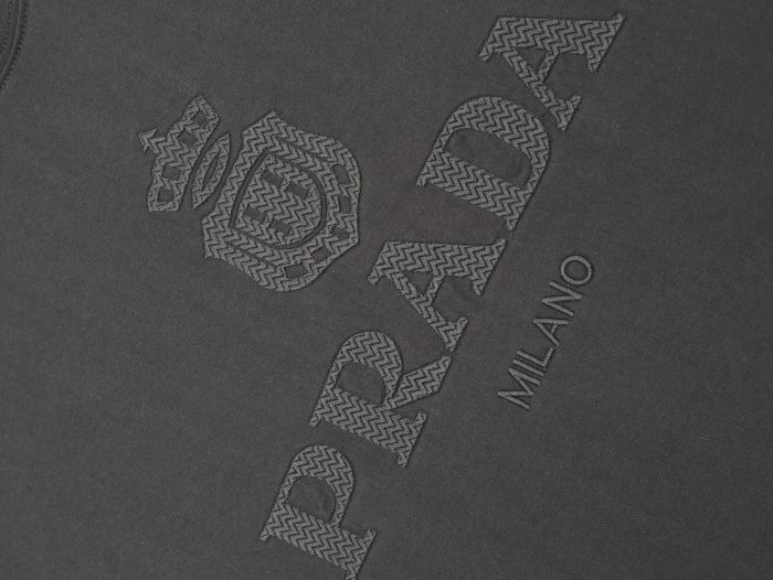 Prada Raised Logo round-neck T-shirt