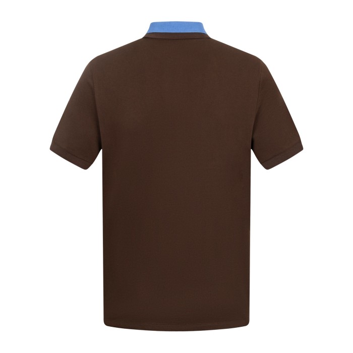 MiuMiu Cocoapervinca Cotton Piqué Polo Shirt
