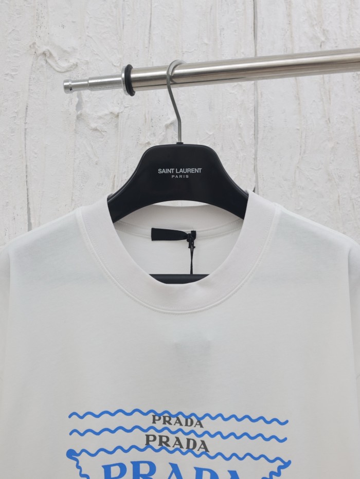 Prada Printed Cotton Short-Sleeved T-Shirt