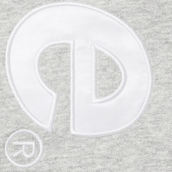 Supreme Satin Appliqué Hooded Sweatshirt