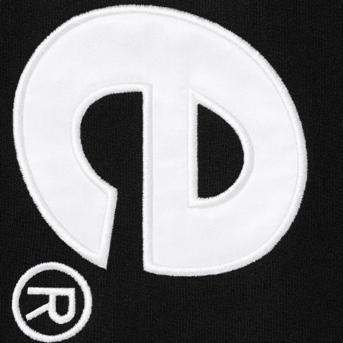 Supreme Satin Appliqué Hooded Sweatshirt