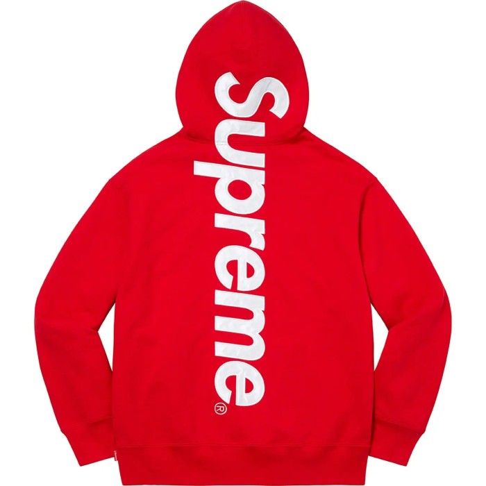 Supreme Satin Appliqué Hooded Sweatshirt