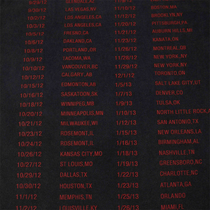 JUSTIN BIEBER 2012-2013 BELIEVE TOUR NEW VINTAGE T-SHIRT
