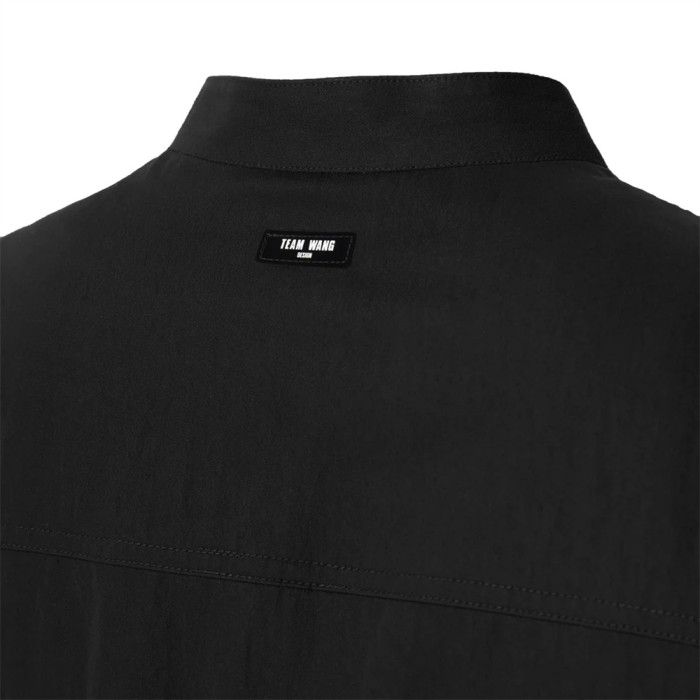 TEAM WANG CHOICES BANDED COLLAR SHIRT