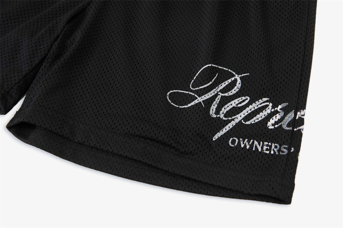 REPRESENT OWNERS CLUB SCRIPT MESH SHORTS