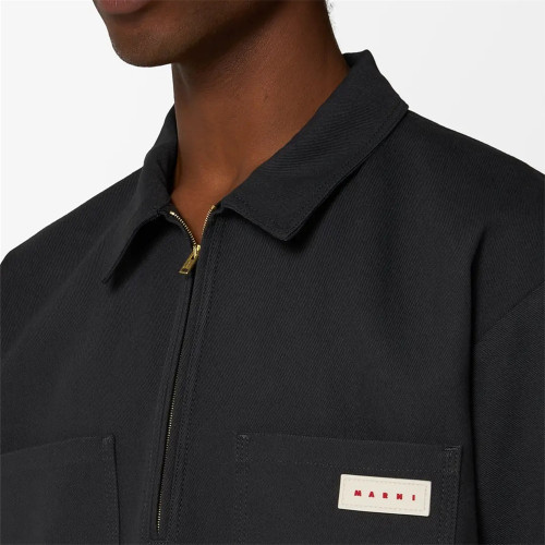 Marni Zipper Double-pocket Short-sleeved POLO Shirt