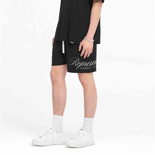 REPRESENT OWNERS CLUB SCRIPT MESH SHORTS