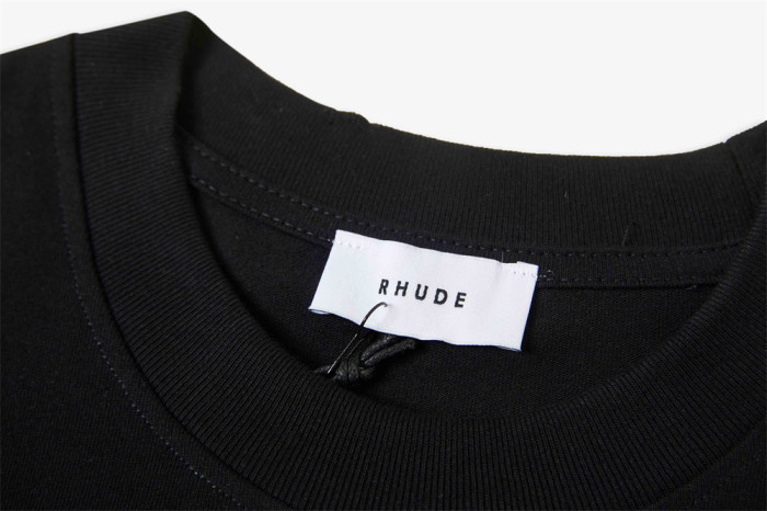 RHUDE CLASSIQUE MOCK NECK TEE