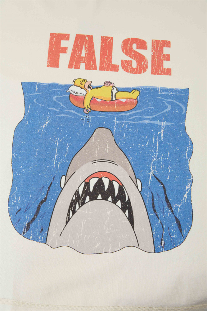 FALSE PERCEPTION Simpson Shark short-sleeved T-shirt