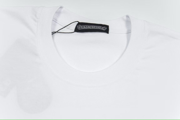 Chrome Hearts Red Lips Colorful Cross Short Sleeve T-shirt