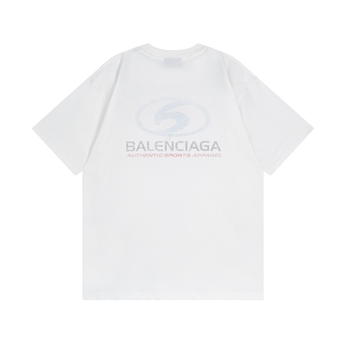Balenciaga Blurred Logo Print Short Sleeve T-Shirt