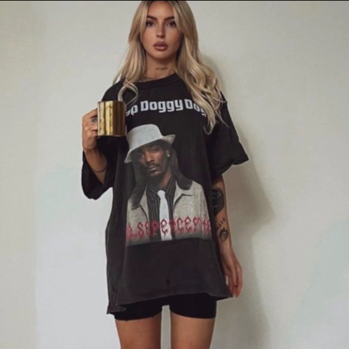 FALSE PERCEPTION Snoop Doggy short-sleeved T-shirt