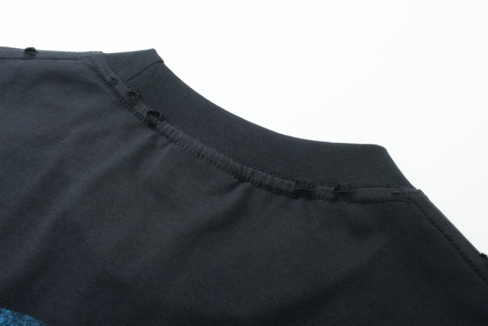 Balenciaga Blurred Logo Print Short Sleeve T-Shirt