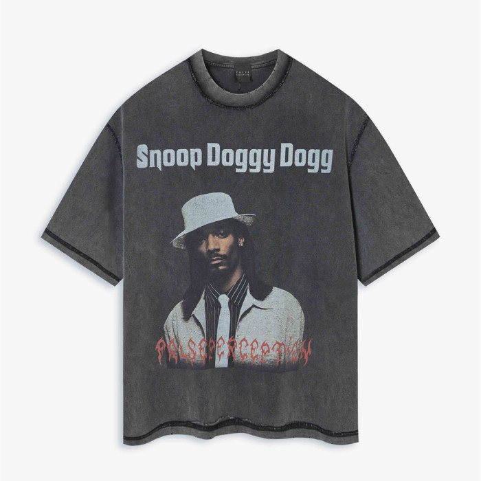 FALSE PERCEPTION Snoop Doggy short-sleeved T-shirt