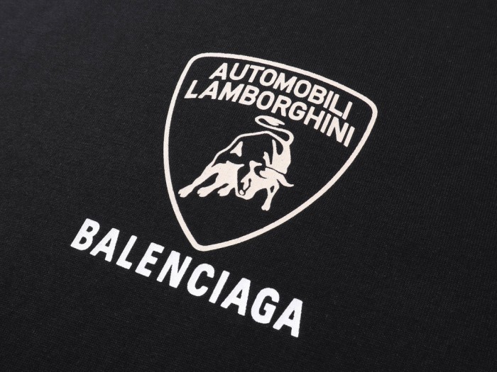 Balenciaga x Lamborghini Printed Short-sleeved T-shirt