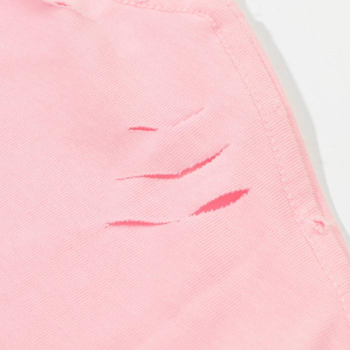 Women's Balenciaga Nail Polish Cropped T-shirt in Baby Pink
