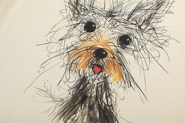 Gucci Schnauzer Print Short-sleeved T-shirt