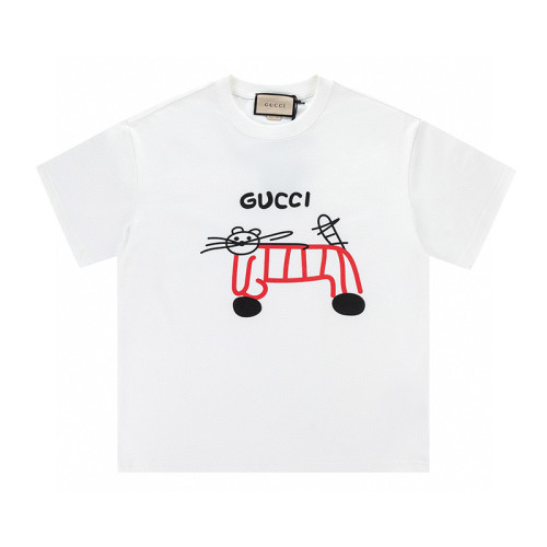 Gucci Cat-print Cotton-jersey T-shirt