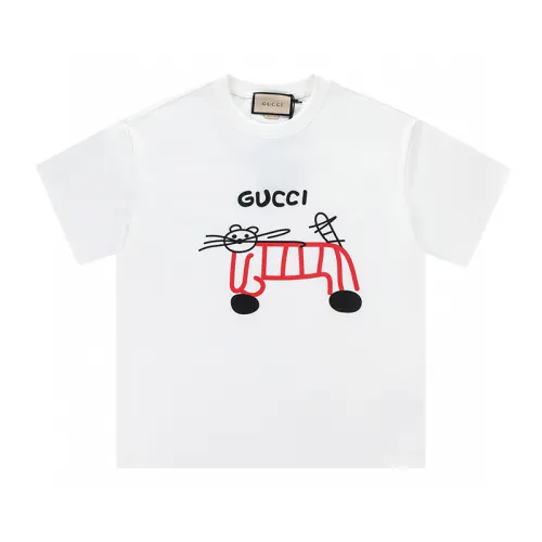 Gucci Cat-print Cotton-jersey T-shirt