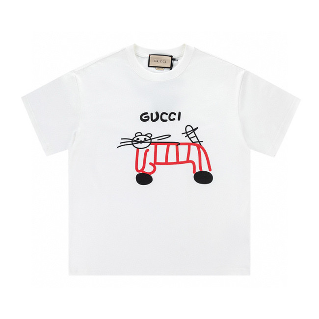Gucci Cat-print Cotton-jersey T-shirt