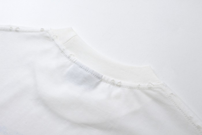 Balenciaga Blurred Logo Print Short Sleeve T-Shirt