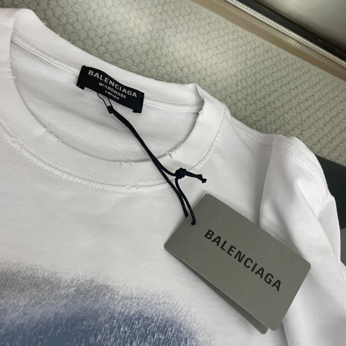 Balenciaga Paris Eiffel Tower Short Sleeve T-Shirt