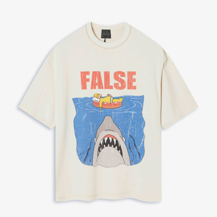 FALSE PERCEPTION Simpson Shark short-sleeved T-shirt