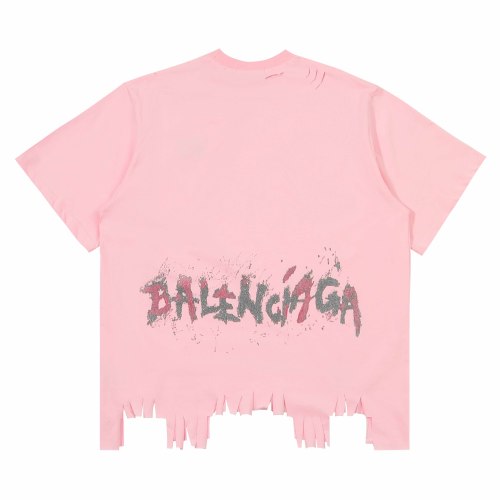 Women's Balenciaga Nail Polish Cropped T-shirt in Baby Pink