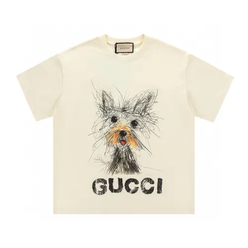 Gucci Schnauzer Print Short-sleeved T-shirt
