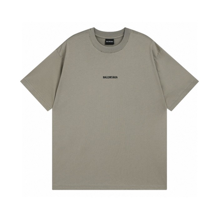 BALENCIAGA Distressed Logo-Embroidered Cotton-Jersey T-shirt