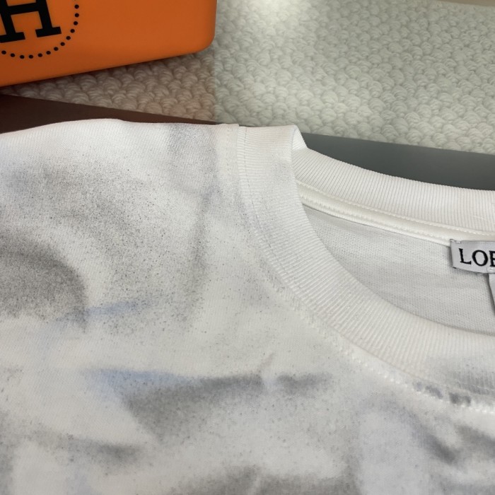 Loewe Logo Print Loose Crew Neck T-Shirt