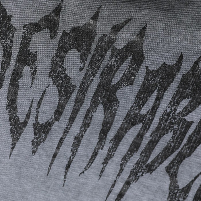 D.Desirable Lightning Crack Wash Gradient T-Shirt