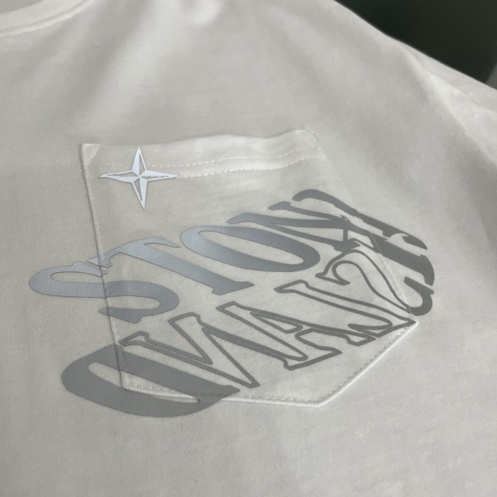 Stone Island Classic Logo Printed Short Sleeve T-Shirt
