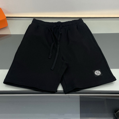 Stone Island Classic Embroidered Cotton Shorts