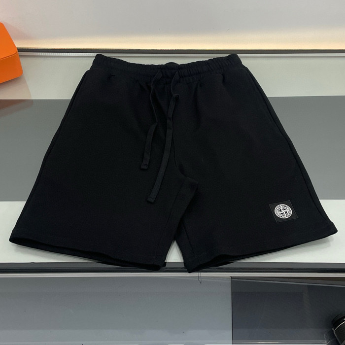 Stone Island Classic Embroidered Cotton Shorts