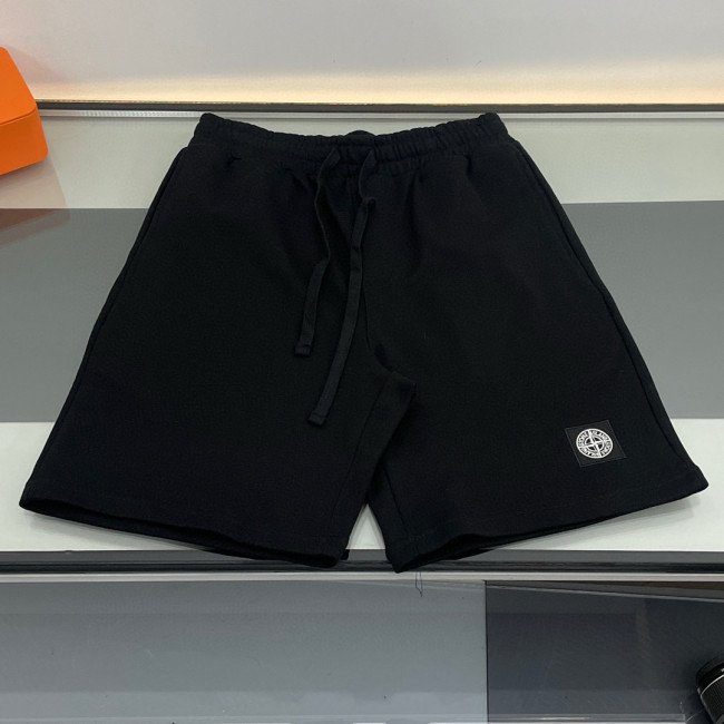 Stone Island Classic Embroidered Cotton Shorts