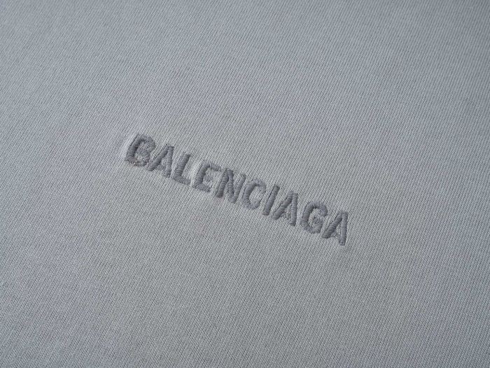 BALENCIAGA Distressed Logo-Embroidered Cotton-Jersey T-shirt
