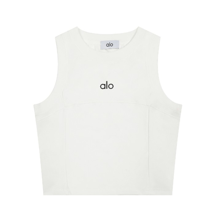 Alo Yoga Aspire Cropped Cotton-Blend Tank Top