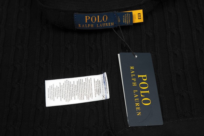 Ralph Lauren Lapel Solid Color Embroidered Logo Knitted Short Sleeve